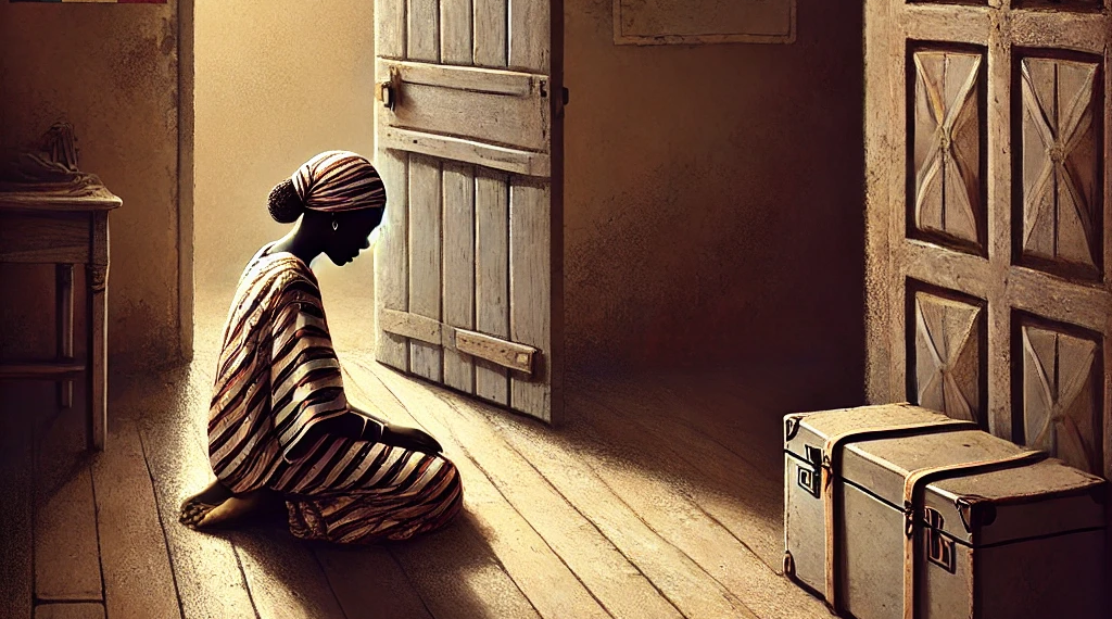 Derrière la porte close : l’écho d’une vie brisée