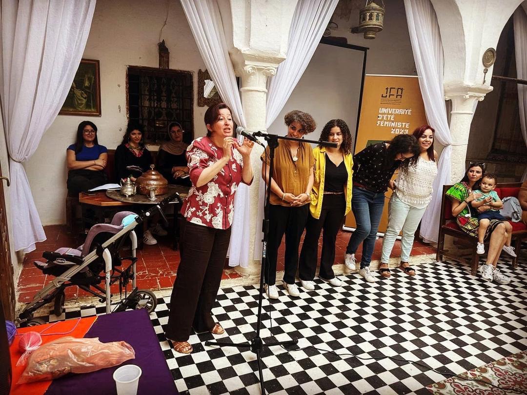 Université d'été féministe 2023. © Amel Hadjadj