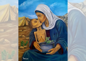 رانيا إياد: فنانة ترسم الجوع في غزة