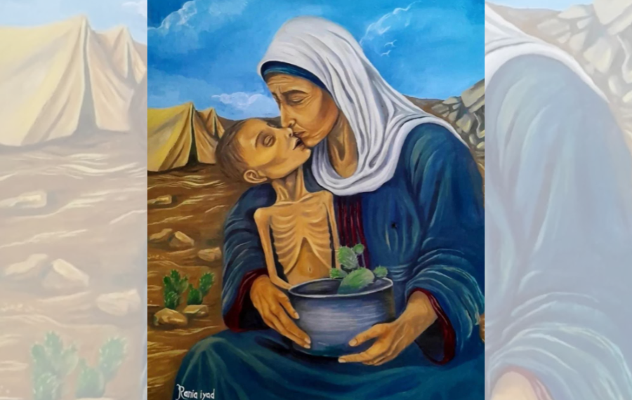 رانيا إياد: فنانة ترسم الجوع في غزة